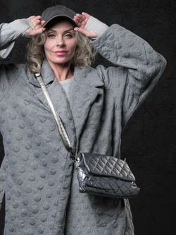 Сумочка маленькая серая  / + 3 разных ремешка