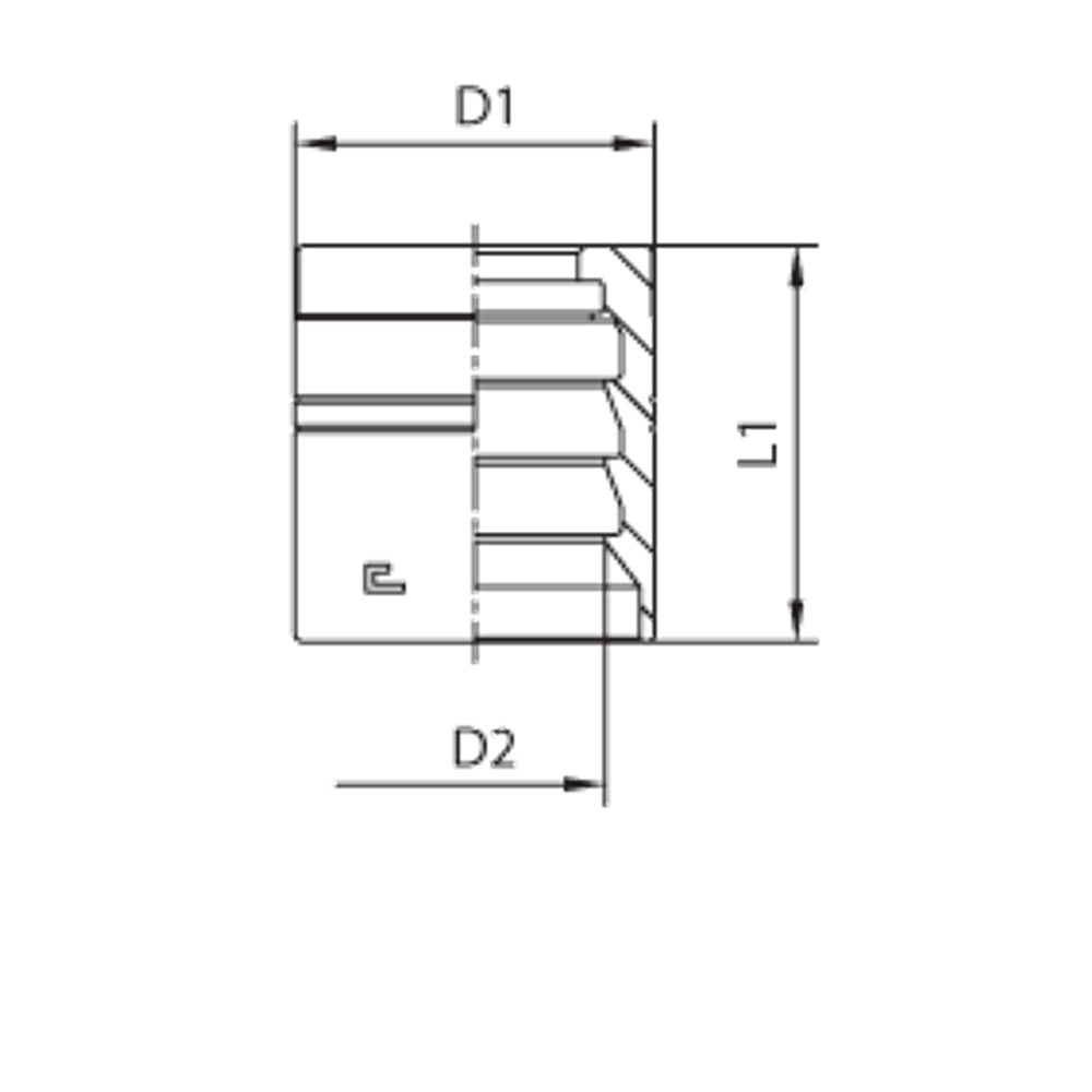 Муфта DN 12 2SN с зачисткой NEW