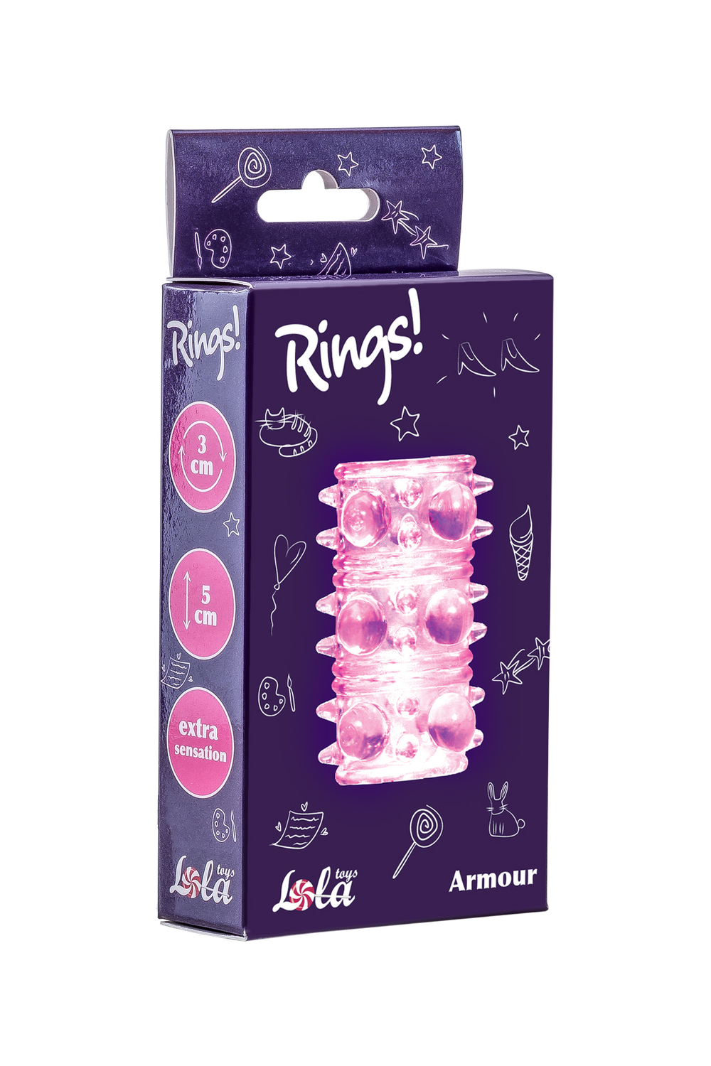 Насадка на пенис Rings Armour pink 0115-11Lola
