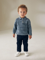 Брюки вельветовые для мальчика Next 195-238, Темно-синий