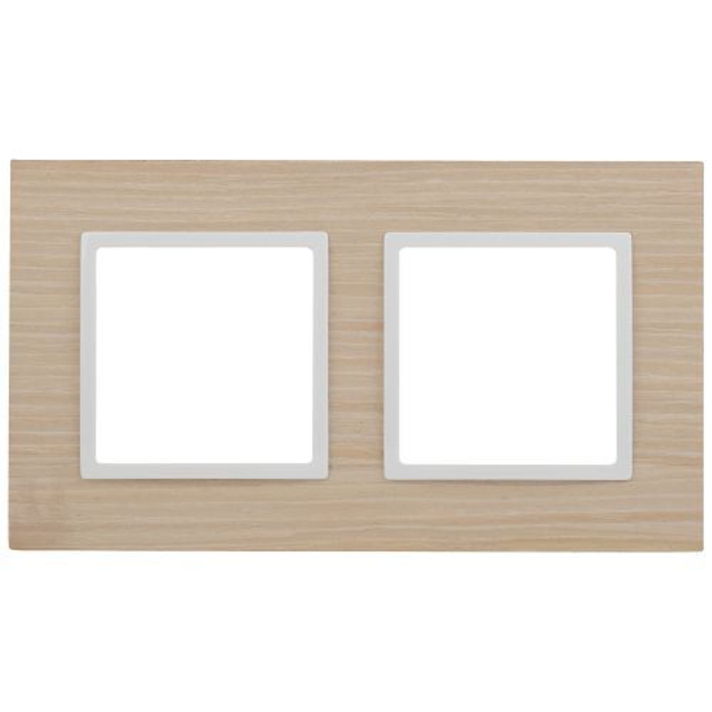 Рамка 2-м 14-5302-01 дерево Elegance белен. дуб/бел. ЭРА Б0049149