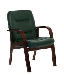 Кресло для посетителей Senator D зелёная кожа