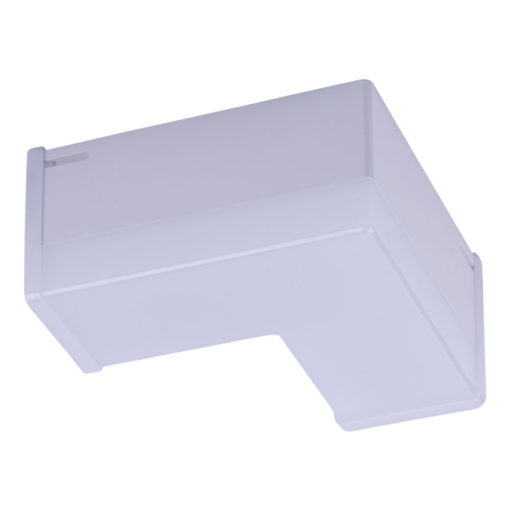 ULO-N11L-8W-4000K-90D IP40 WHITE Светильник светодиодный L-образный. Угол 90 градусов. Белый свет 4000K. 2000Лм. Алюминий. Цвет белый. TM Uniel