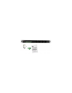 REM Упр. блок розеток с монит. Rem-MC1 2x2 S, 32A, алюм., 19", колодка R-MC1-32-2x2S-440-K