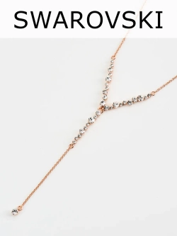 Колье-чокер Лика с подвеской из белых кристаллов Swarovski