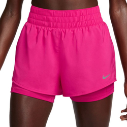 Женские Шорты теннисные Nike Dri-Fit One 2-in-1 Shorts - fireberry/reflective silver