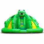 Надувной наземный аквапарк с бассейном «Веселый крокодил» 6*6*4 м