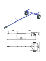 Трейлер для транспортировки лодок длиной до 3,8 м до 120 кг