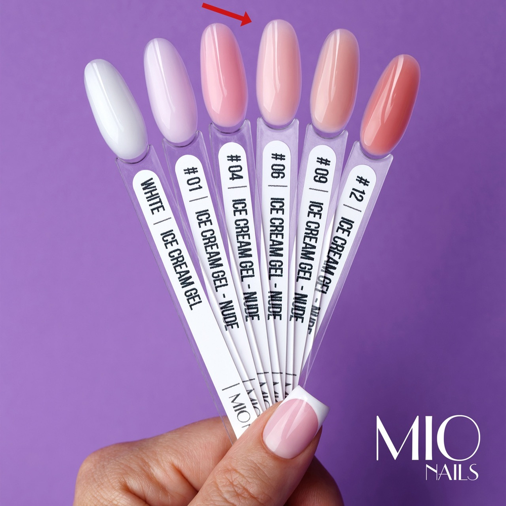 Гель MIO NAILS  "ICE CREAM GEL" - NUDE 06, 30 гр