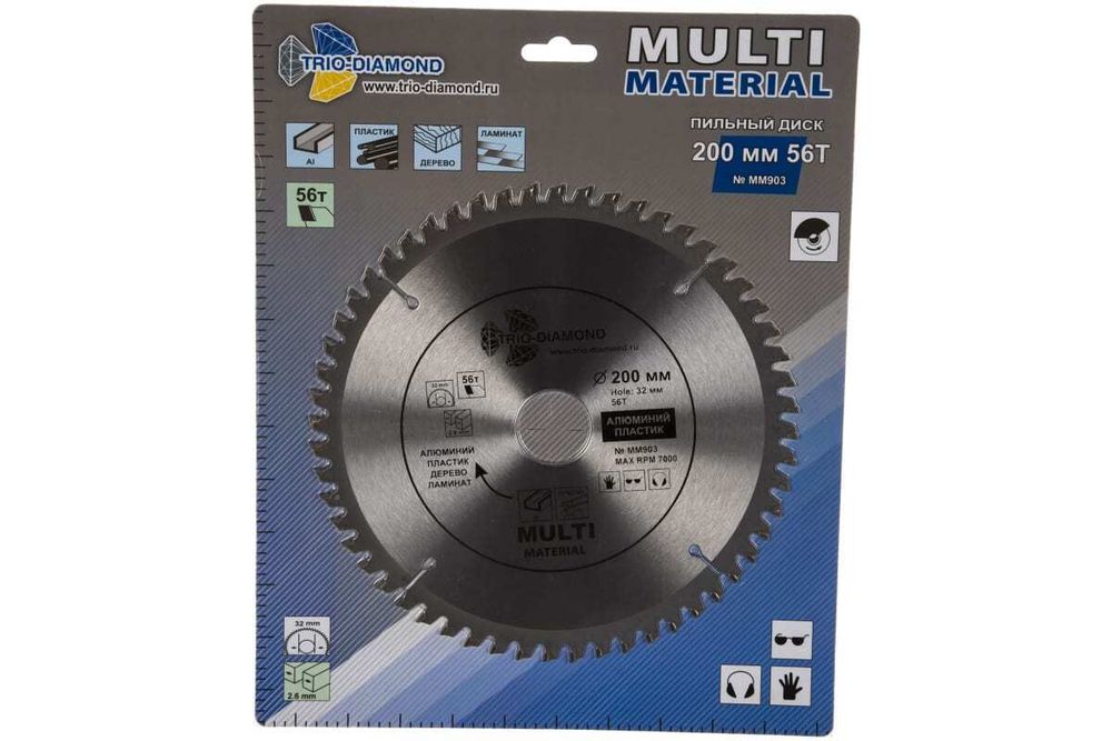 Диск пильный по мультиматериалам 200*32/30*56Т MM903
