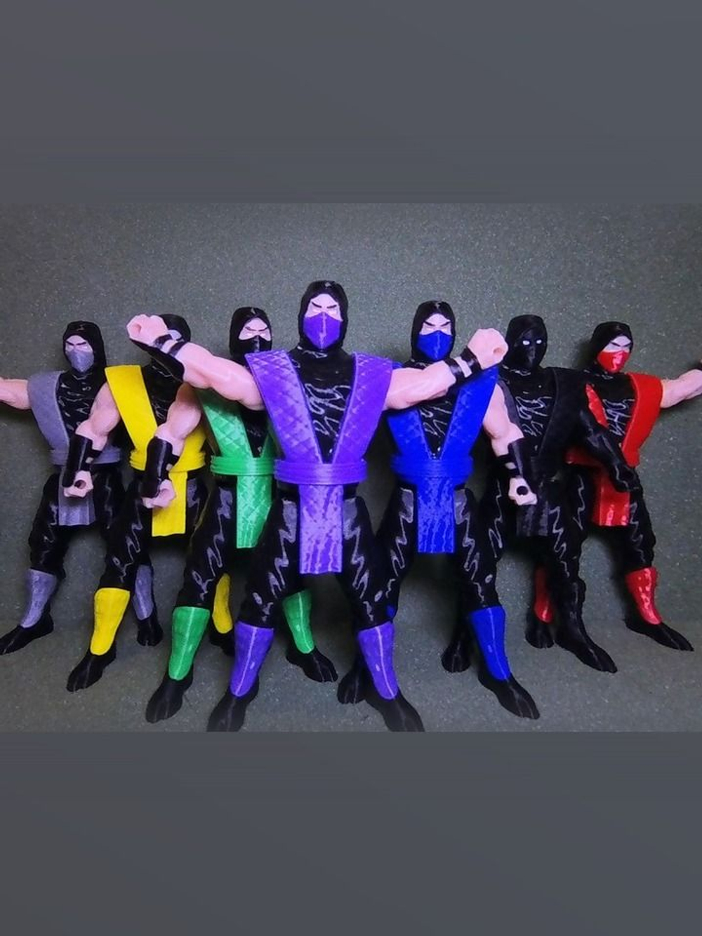 Подвижная фигурка "Рэйн" Mortal Kombat, пластик, цвет фиолетовый
