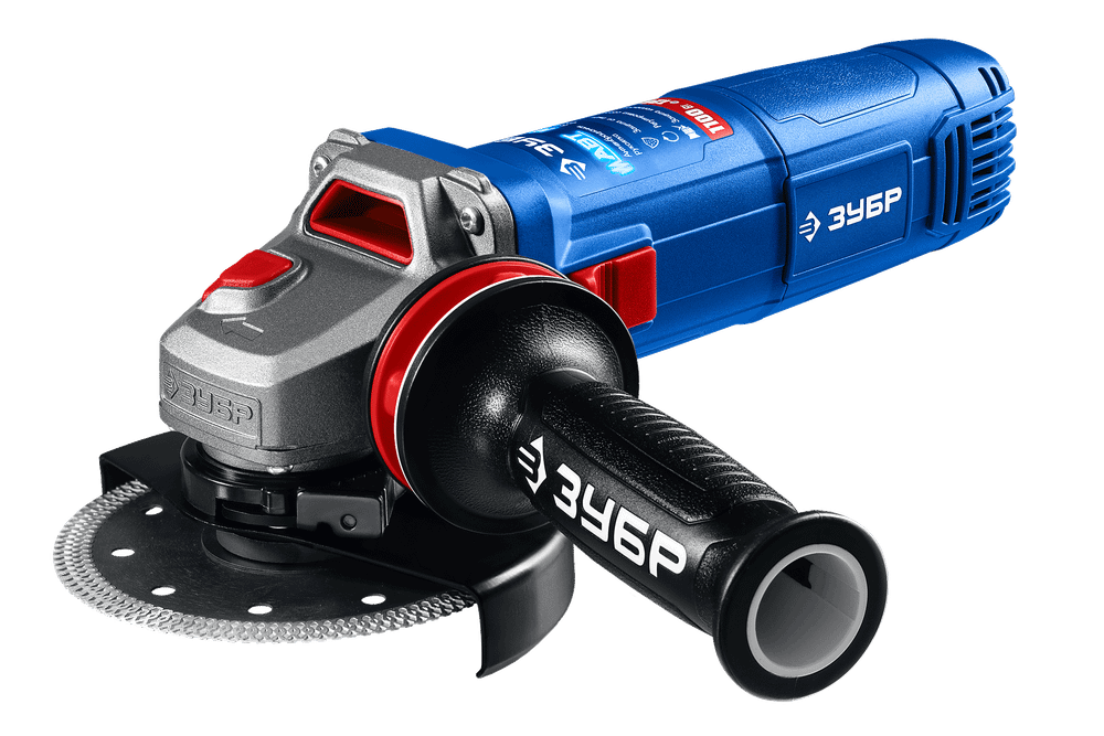 ЗУБР 1100 Вт, d125 мм, УШМ, регулировка оборотов, фланец ″МИГ″, Профессионал (УШМ-П125-1105 Э)