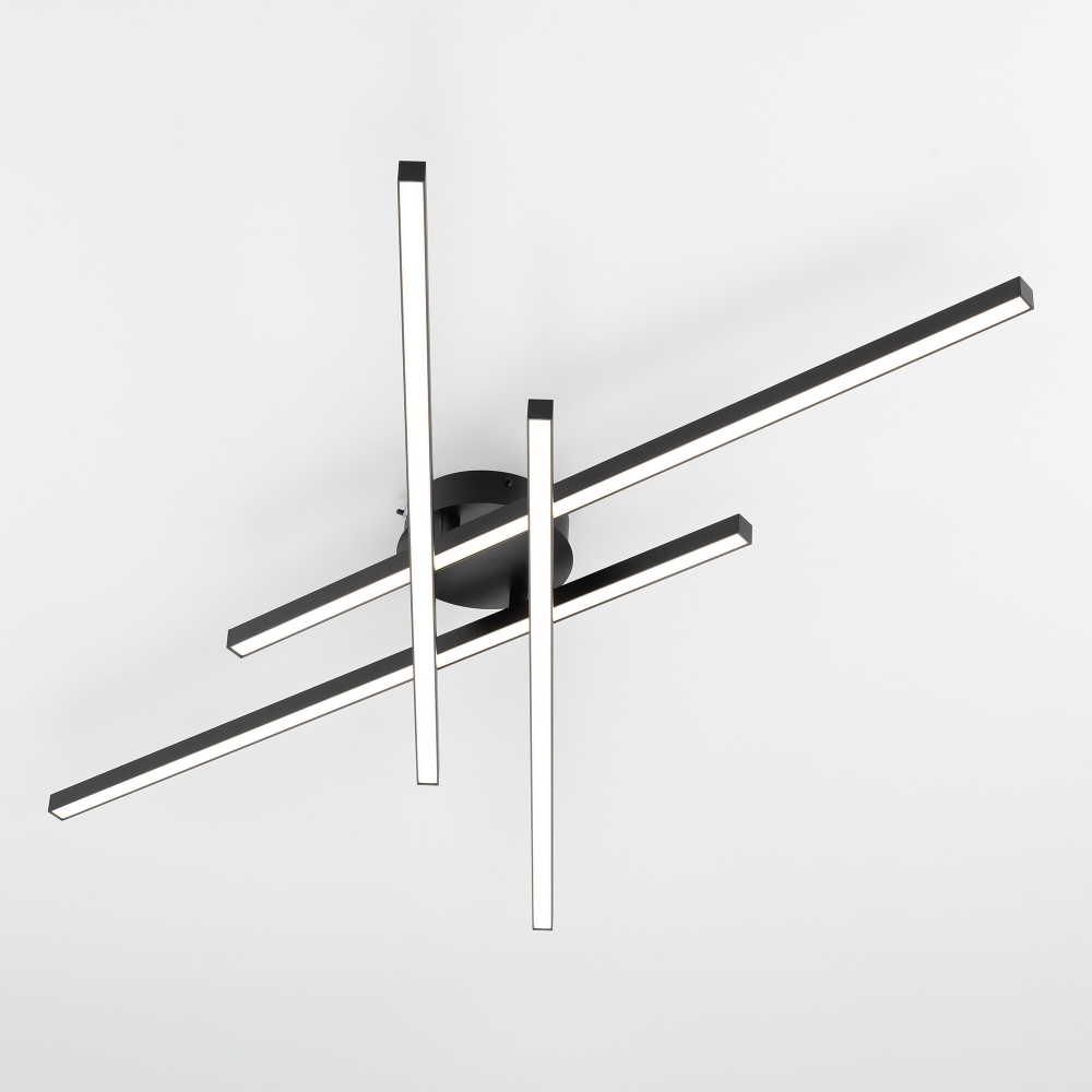 Citilux Стиг CL203141 LED Люстра потолочная с пультом Чёрная