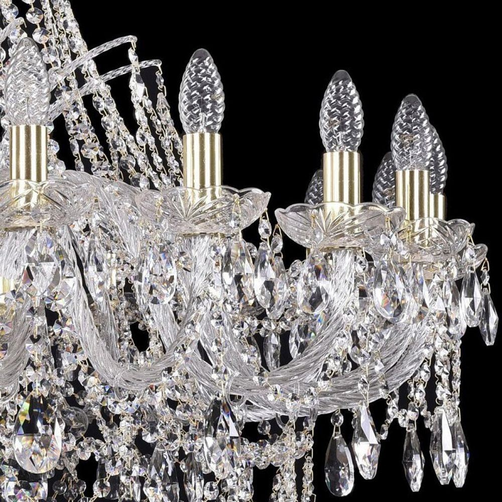 Подвесная люстра Bohemia Ivele Crystal 1411 1411/20/360/G