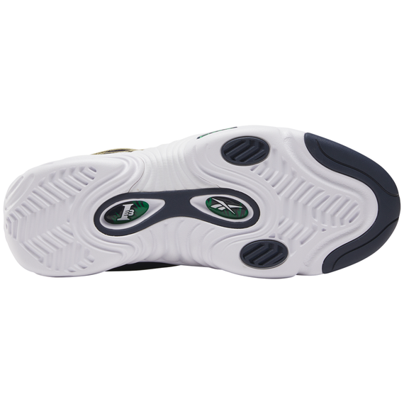 reebok Answer Винтажные баскетбольные кроссовки MID Топ Синий с Белым Lettering Унисекс