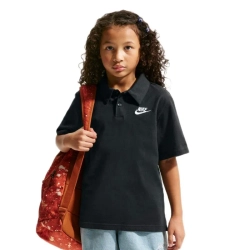 Детская теннисная футболка Nike Kids Sportswear Club Knit Short Sleeve - black/white