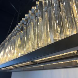 Подвесная Люстра Rh 1920S Odeon Clear Glass Black 180 By Imperiumloft