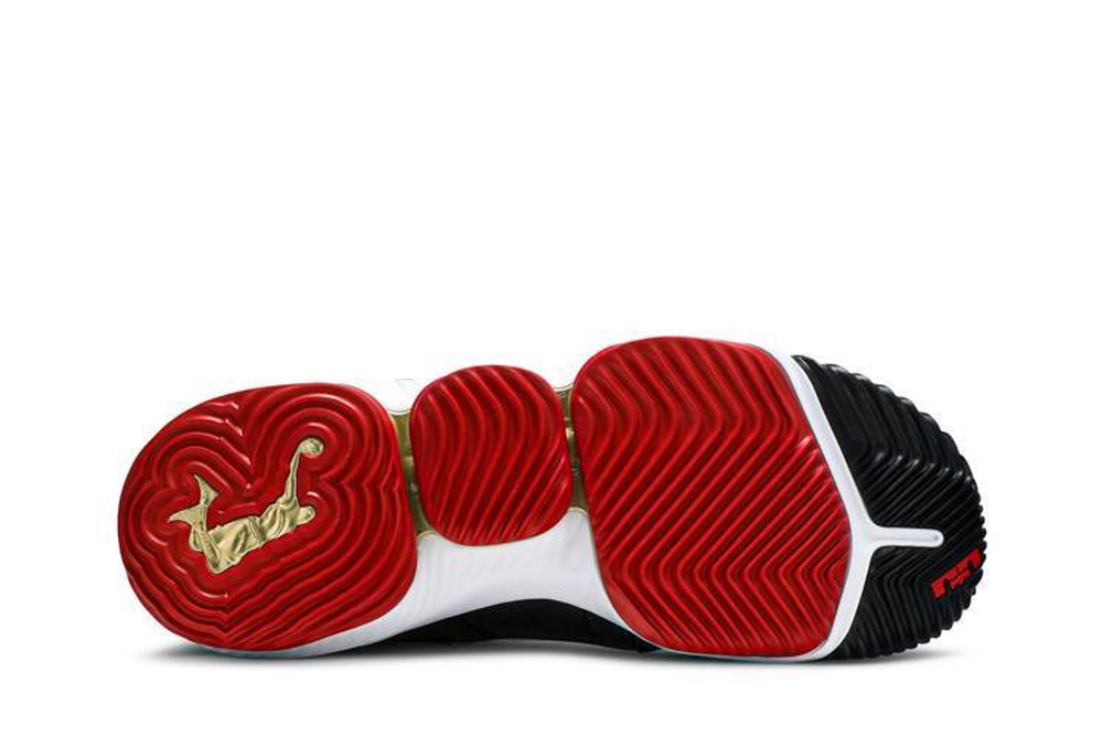 Lebron 16 shoes black and red sales