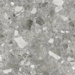 Керамогранит Alma Ceramica GFU04STE70R Steel rock 60x60 серый сахарный под терраццо