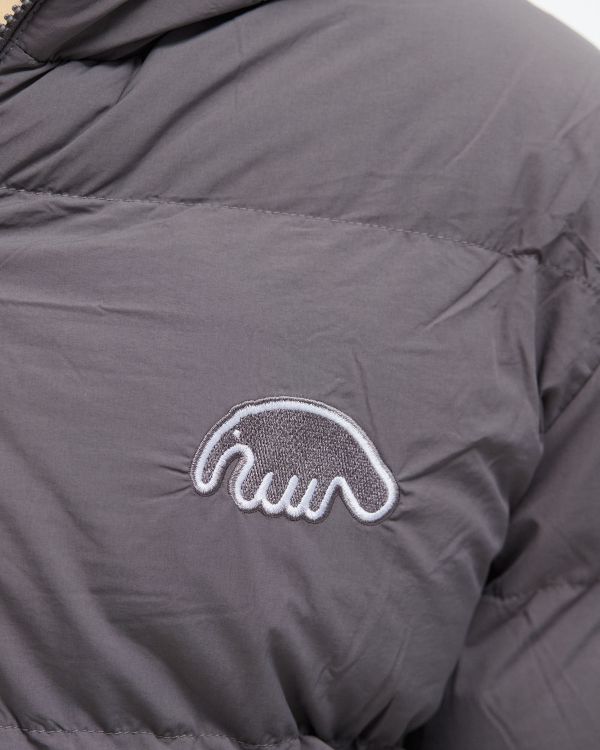 Пуховик AW25 Downjacket Hooded Crispy серый - фото 6