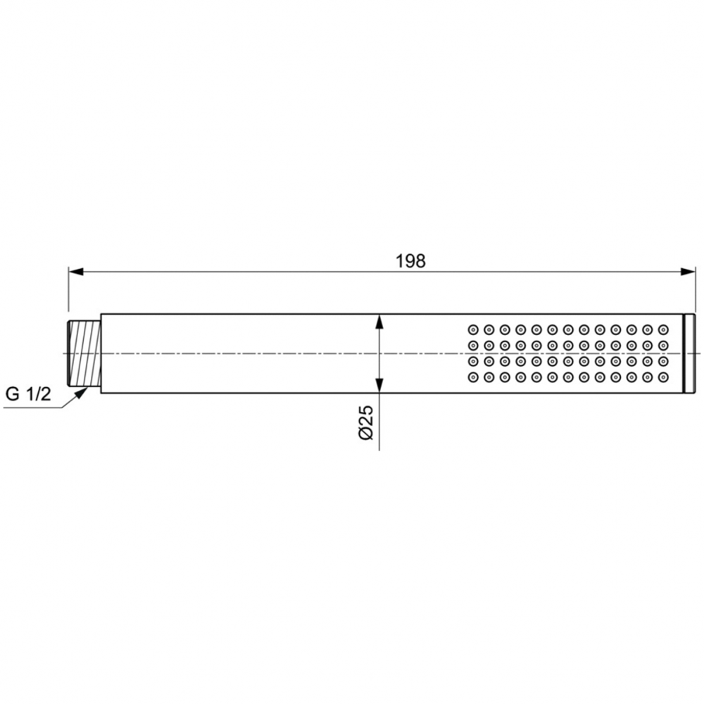 Комплект для встройки 7 в 1 Ideal standard CERATHERM C100 PVD Магнит