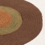 Ковер из хлопка target коричневого цвета из коллекции ethnic, D150 см