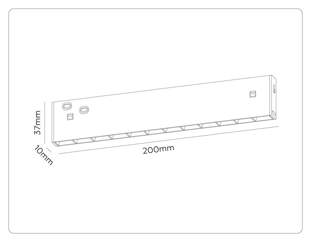 Ambrella Трековый линейный светильник 3CCT 3000K-6000K 10W 38° Track System GL2335