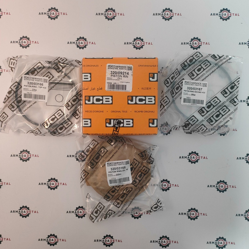 Кольца поршневые первый рем. размер 0,5 | 320/09214, 320/09295 | JCB