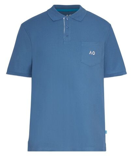 Теннисное поло Australian Open Polo Pocket AO Logo - elemental blue