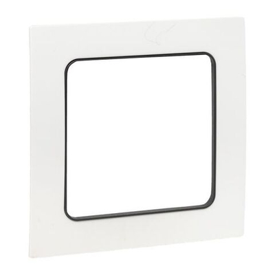 Стокгольм Рамка 1-местная белая с линией цвета черный EKF PROxima