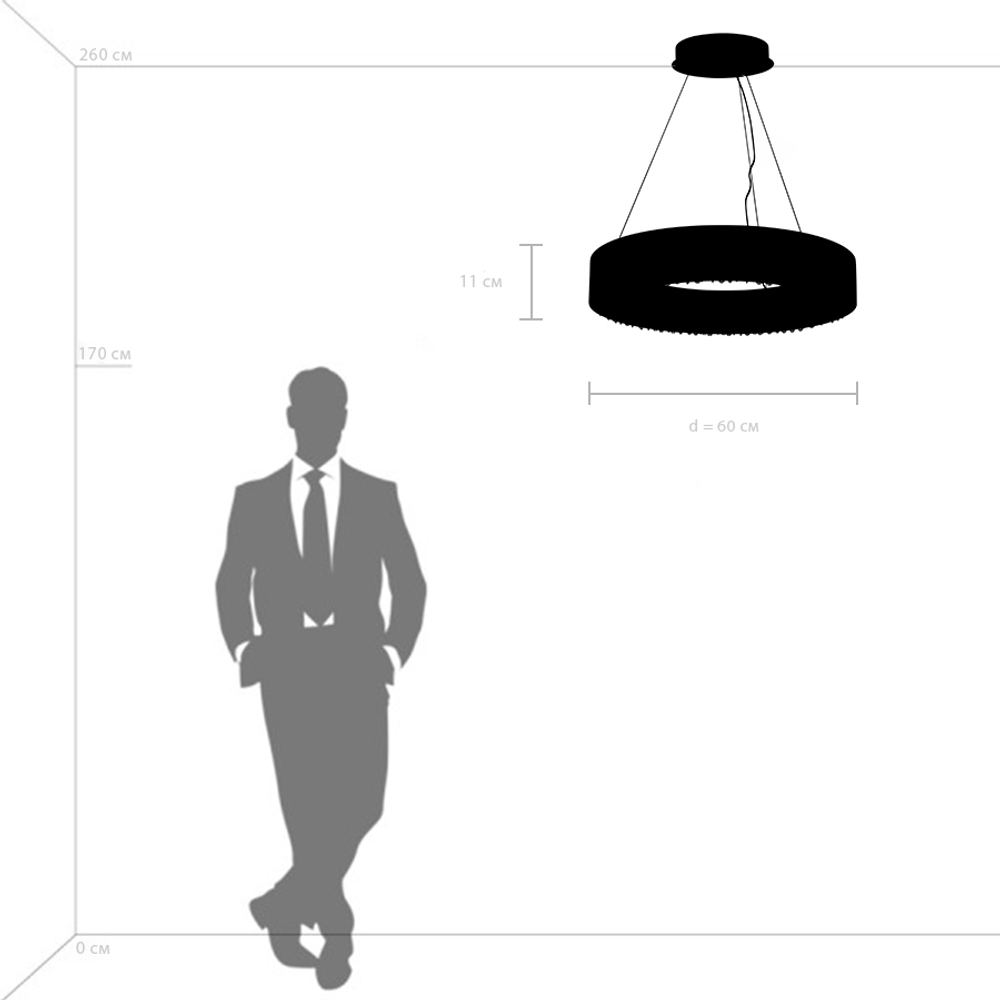 Подвесная светодиодная люстра Lightstar Faraone 701161