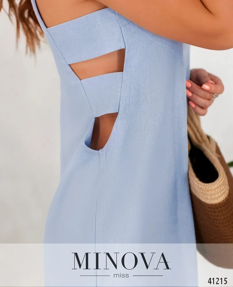 Платье 4126-голубой Minova