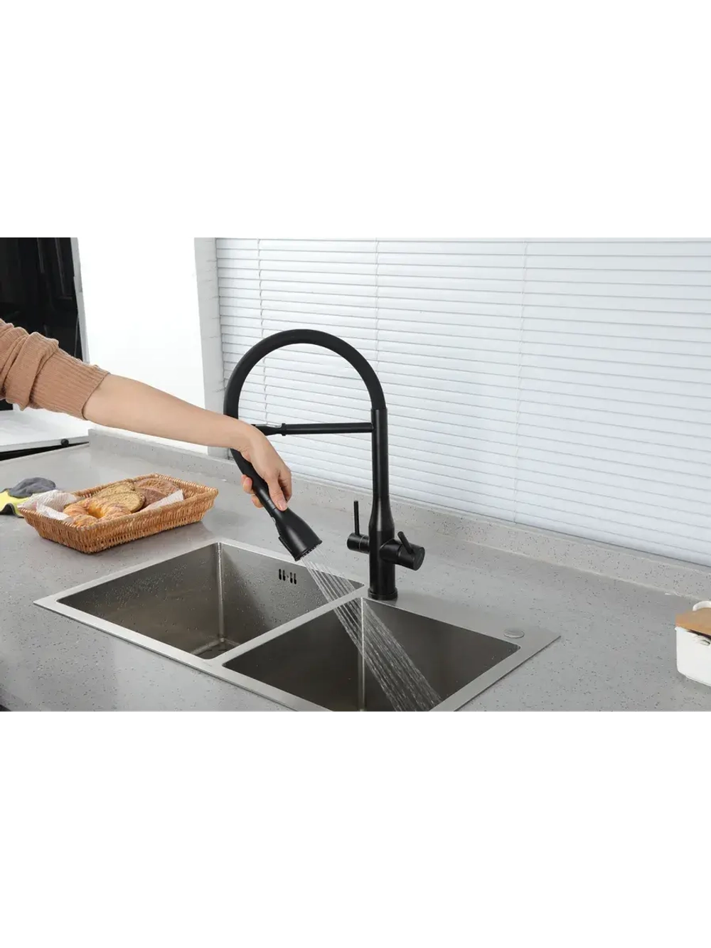 Смеситель для кухни с подключением к фильтру Gappo G4399-76
