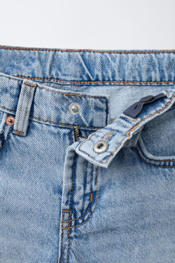 ZARA X BODY GLOVE ® ДЖИНСОВЫЕ ШОРТЫ-БЕРМУДЫ, ГОЛУБОЙ