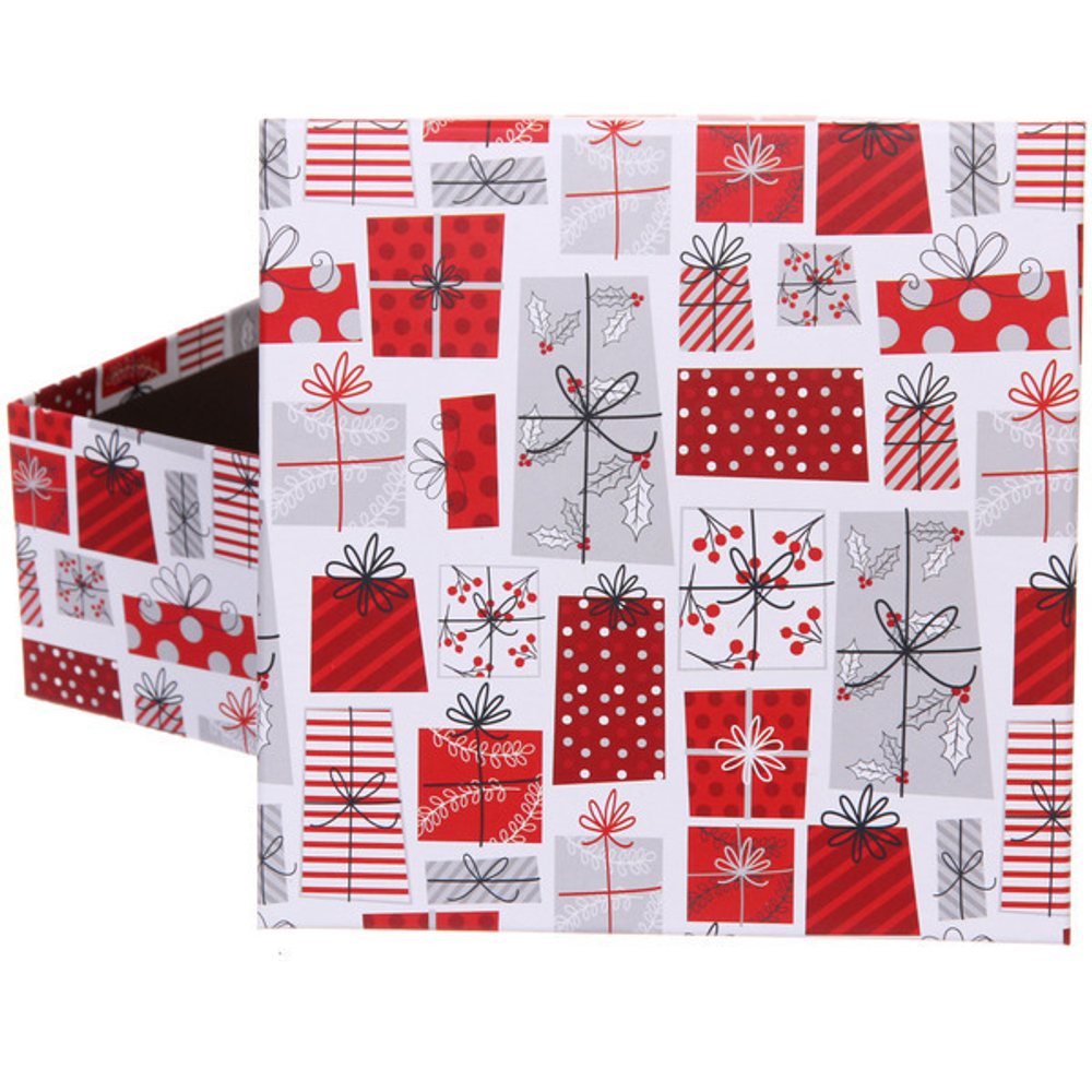 Коробка подарочная «Праздник» 17,5*17,5*8 см