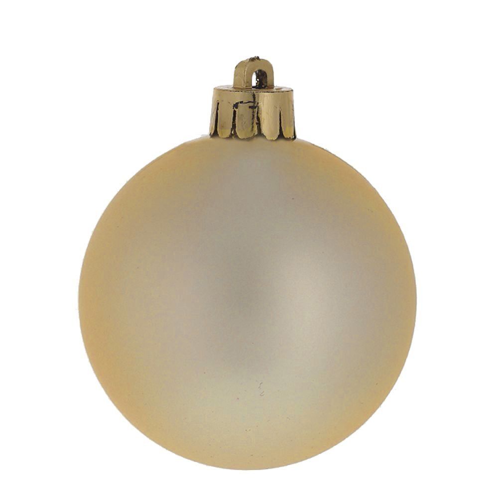 GAEM Набор из 6шт, Украшение новогоднее Шар "Снежок золотой", D6 см, L17,5 W6 H11,5 см
