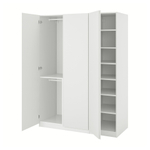 Распашной шкаф PAX VIKANES IKEA трехсекционный (белый)  170*60*260