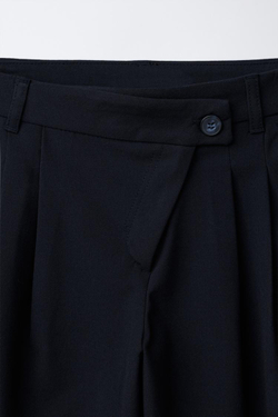 ZARA БРЮКИ-БАЛЛОНЫ SASTRE, МОРСКОЙ СИНИЙ