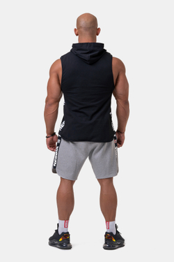 Мужская майка c капюшоном Nebbia Legend-approved hoodie tank top 191 BK