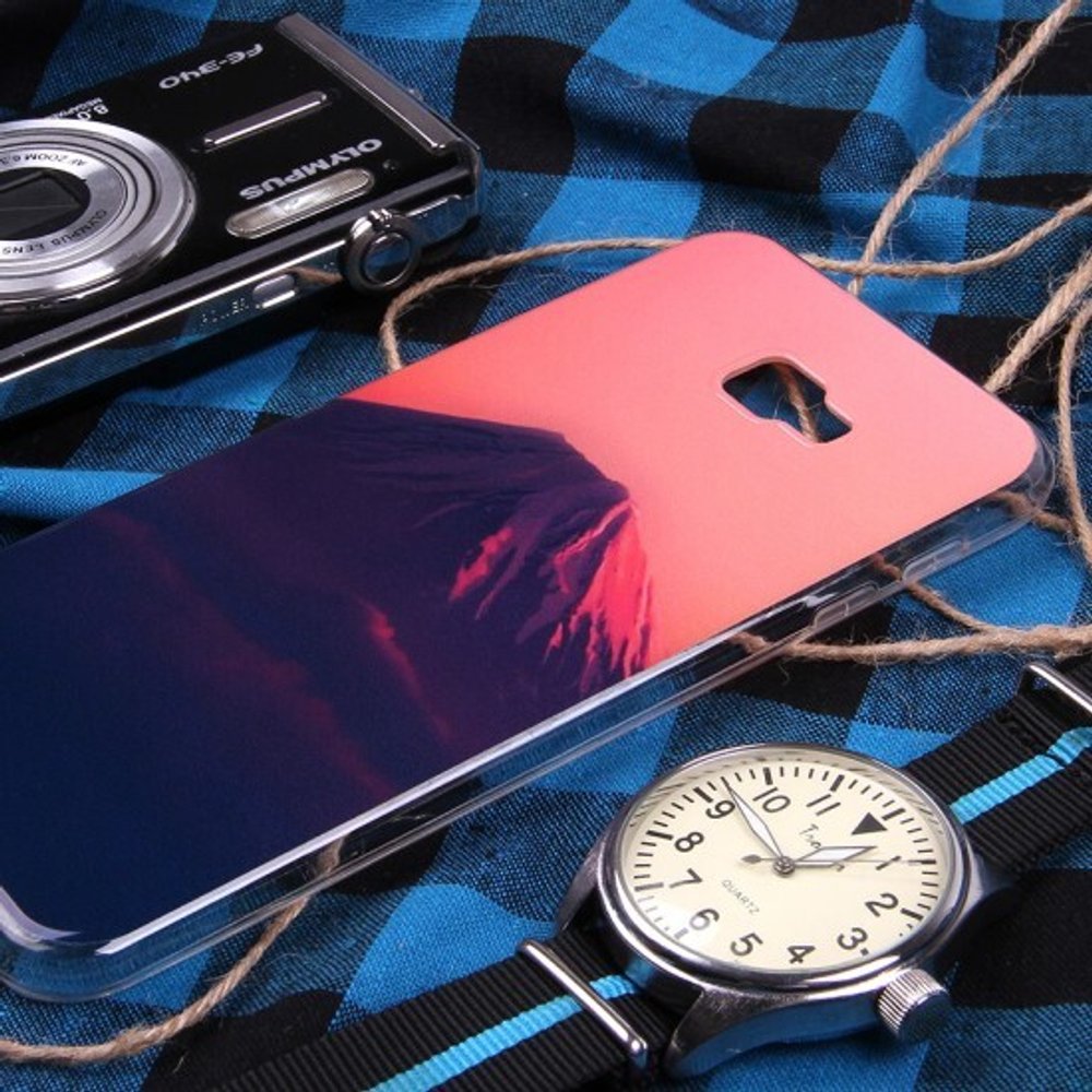 Чехол ТПУ Горы для Samsung Galaxy J4+ (2018), 011012