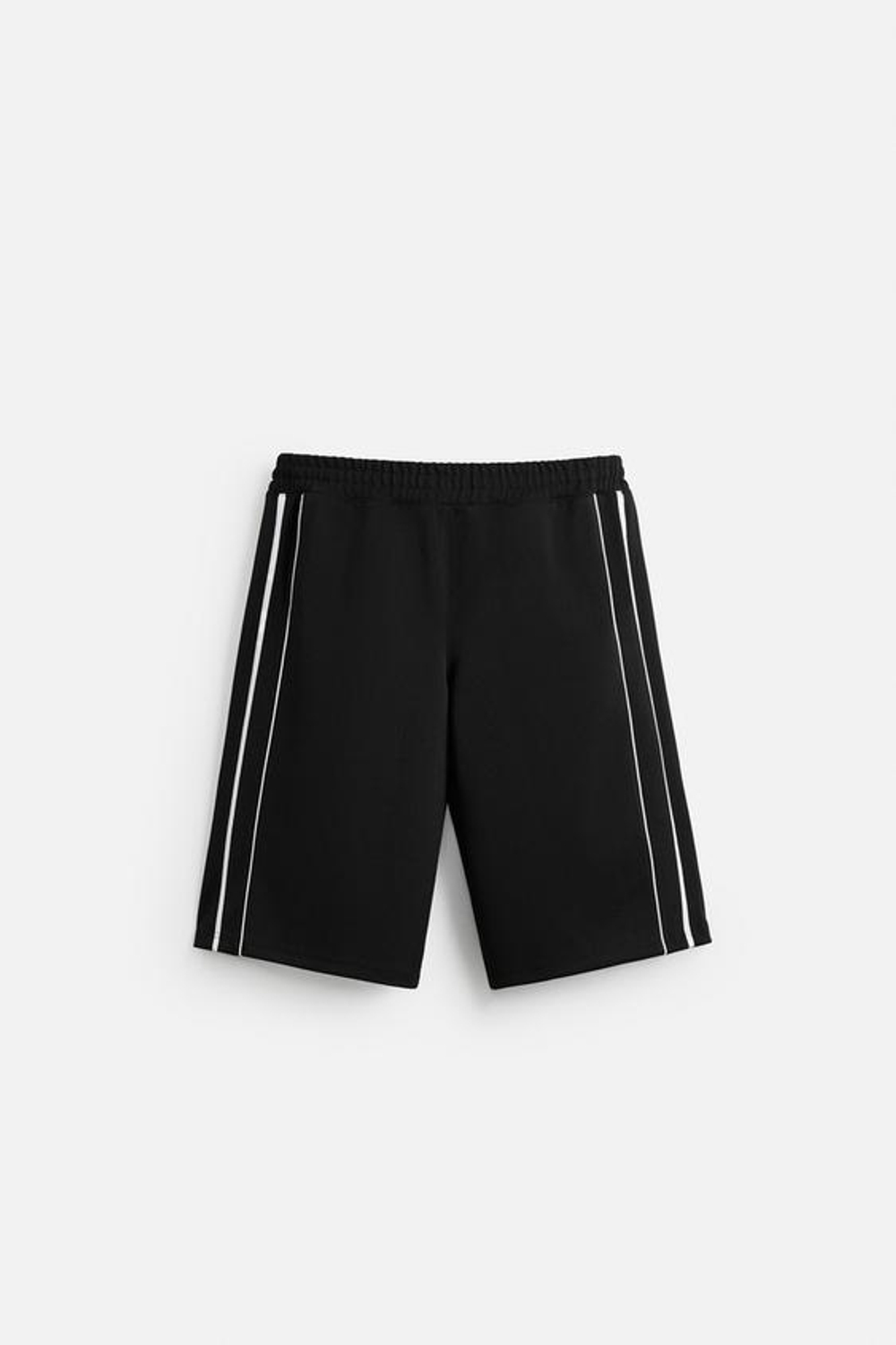 ZARA ТЕХНИЧЕСКИЕ БЕРМУДЫ С ЛАМПАСАМИ, ЧЕРНЫЙ