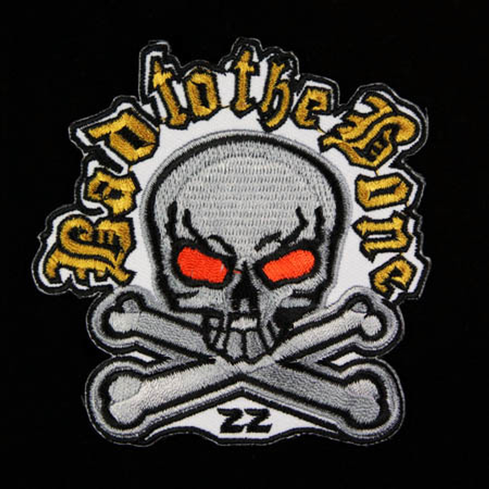 Нашивка Bad To The Bone (белая)