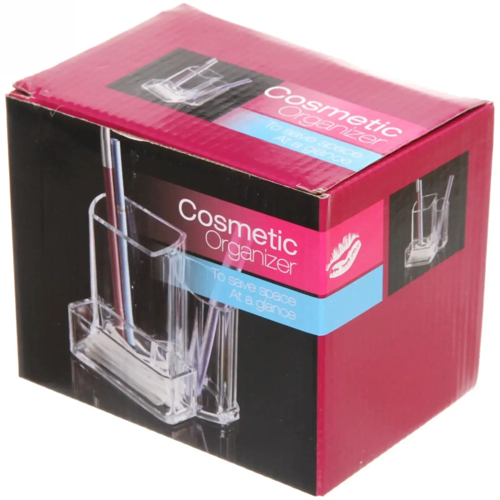 Органайзер для хранения «ФАНТЭНЕГРО», прозрачный, 3 отделения, 13*9,5*11см