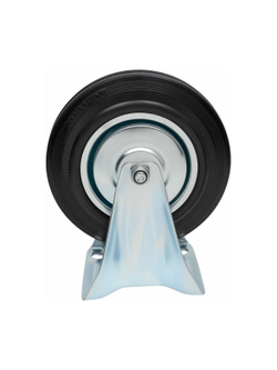 Колесо промышленное неповоротное с подшипником 200мм резина/сталь Gigant G-04-09-30