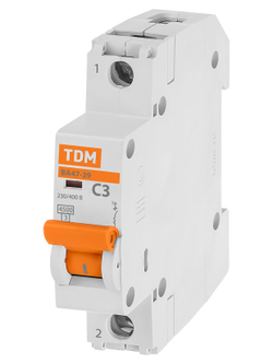 Авт. выкл.ВА47-29 1Р 3А 4,5кА х-ка С TDM