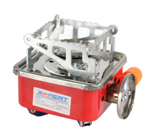 Плитка-горелка газовая портативная с пьезоподжигом. Газовая горелка, походная с чехлом. Плитка туристическая.