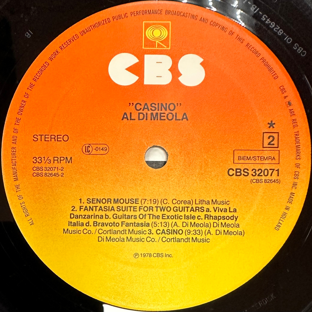 Al Di Meola - Casino (Голландия 1978г.)