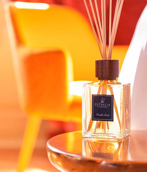 Vanilla Peach, ароматический диффузор с палочками, Euthalia Fragrances