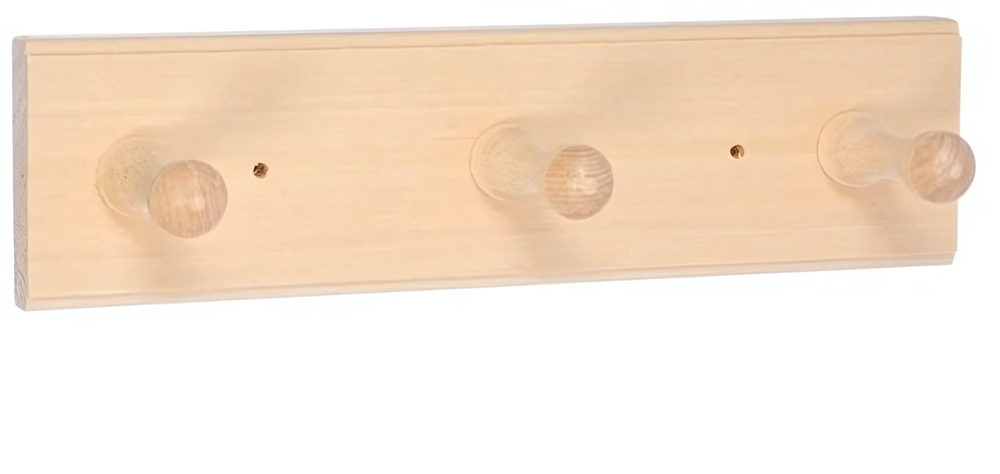 Вешалка 3-х рожковая, липа «Банные штучки»