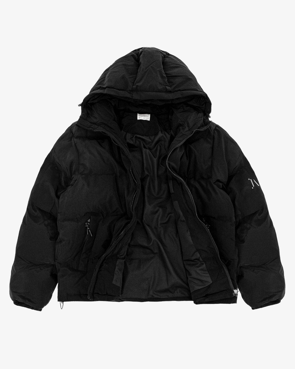 Пуховик Magamaev Macro Hooded Puffer черный